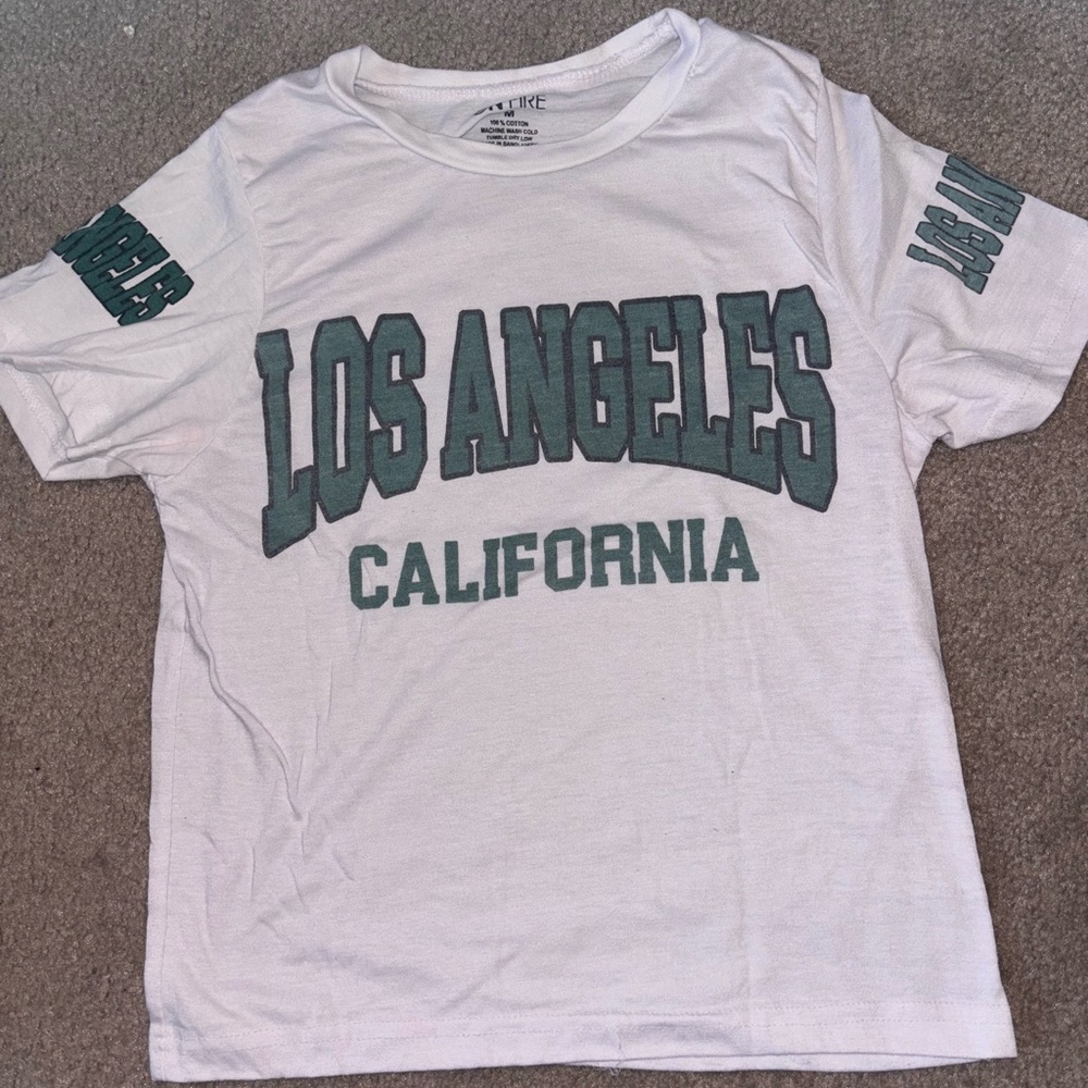 On Fire White Cotton T-Shirt